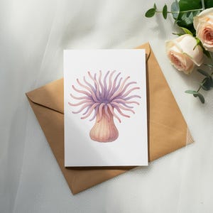Sea Anemone Clipart, Sea Animals Clipart, PNG, Watercolor Sea Animal, Ocean Life, Marine Life, Underwater World, Digital Download