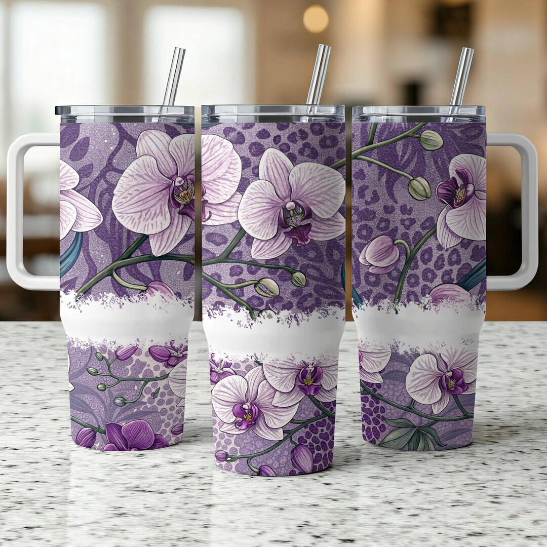 Floral Bounty Magenta 15OZ Tumbler