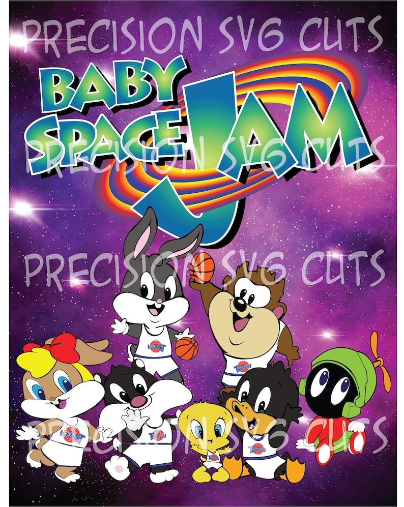 Baby Space Jam Digital Download .png File Poster Logo Banner Etsy