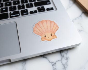 Watercolor Sea Shell Clipart, Baby Sea Animal PNG (Digital Download)