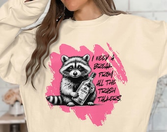 Cute Raccoon with Vodka Sublimation PNG, Funny Trash Talker Artwork, Alcohol Lover Digital Download, Printable Craft Design