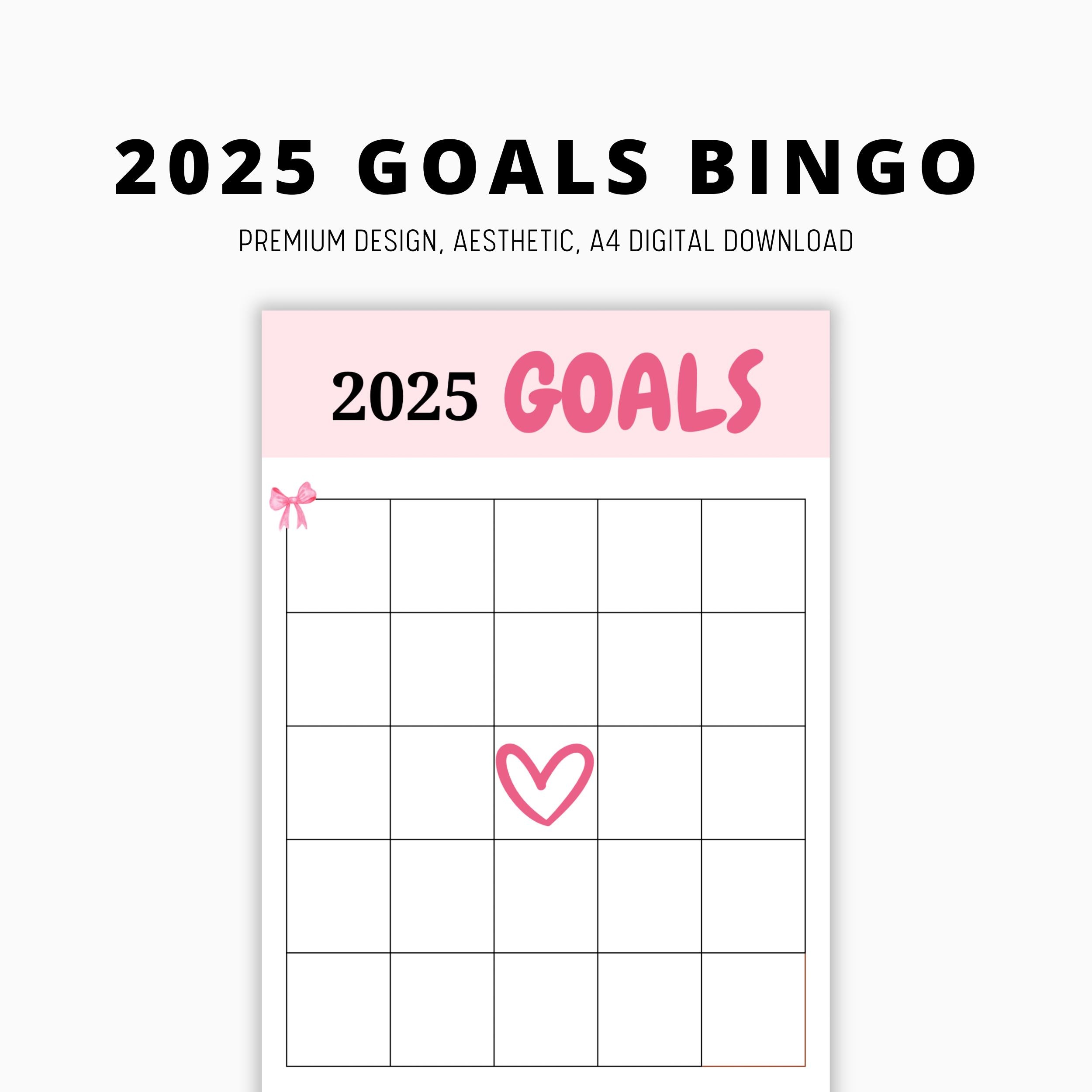 2025 Bingo Card 2025 Goals Bingo Card Vision Board Goal Setting 2025 Bingo Card 2025 Goals Bingo Card Vision Board Goal Setting