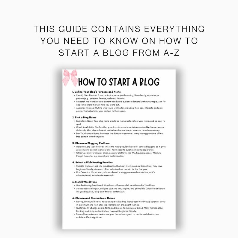 Blog Guide Sign How to Start a Blog Guide, Setting up a Blog, Blog Seo, How to Make ...