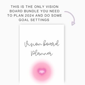 2024 goals, Printable vision board, 2024 dream life plans, life reset planner,self discovery plan, manifesting kit, manifesting board PDF image 2