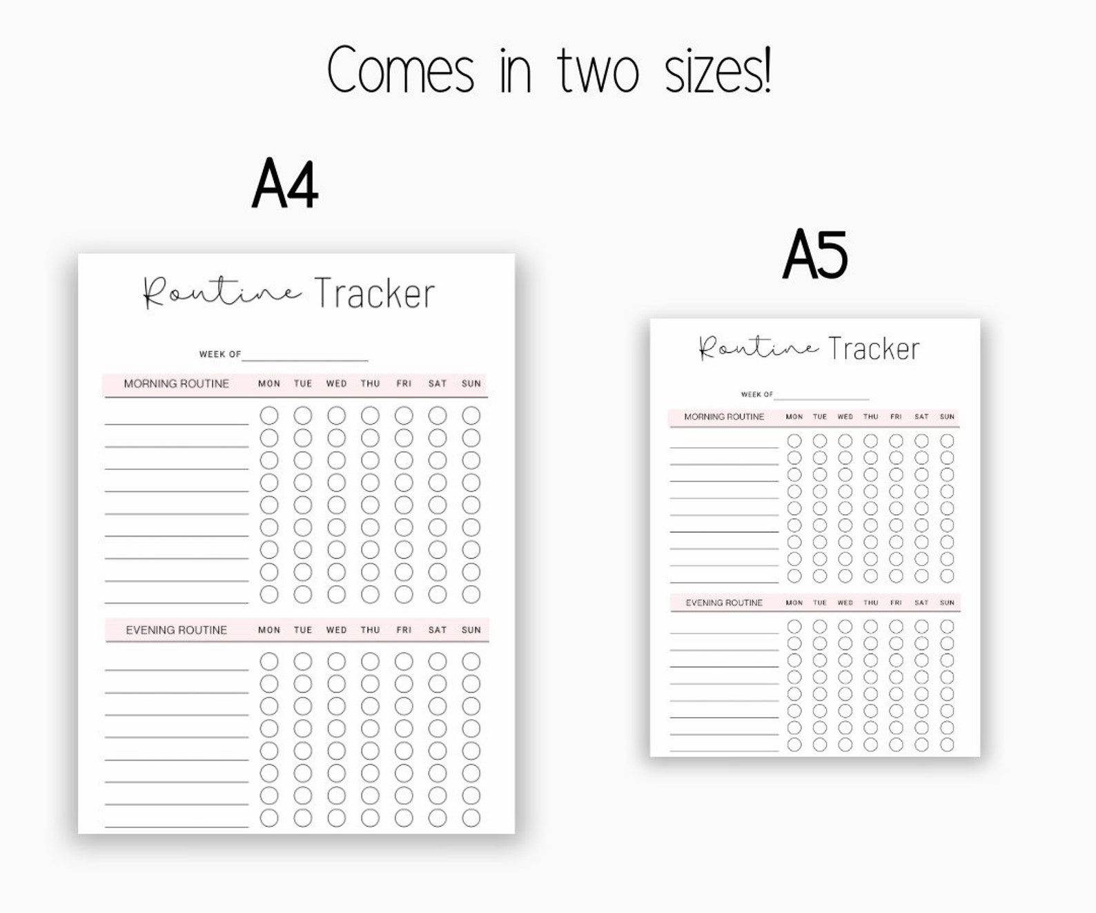 Daily Routine Printable Morning Routine Planner Evening Etsy Daily Routine Printable Morning Routine Planner Evening Etsy
