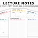 Lecture Notes, Printable Lecture Notes, Note Taking, Student Notes ...