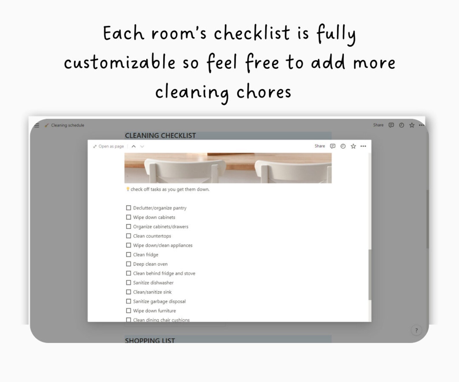 Cleaning Schedule Notion Template Digital Cleaning Planner Aesthetic Cleaning Schedule Notion Template Digital Cleaning Planner Aesthetic