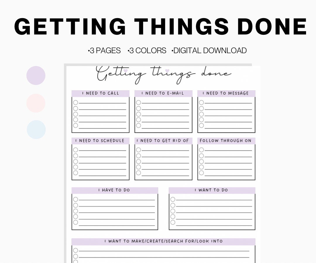 getting-things-done-printable-task-organizer-gtd-inbox-gtd-etsy