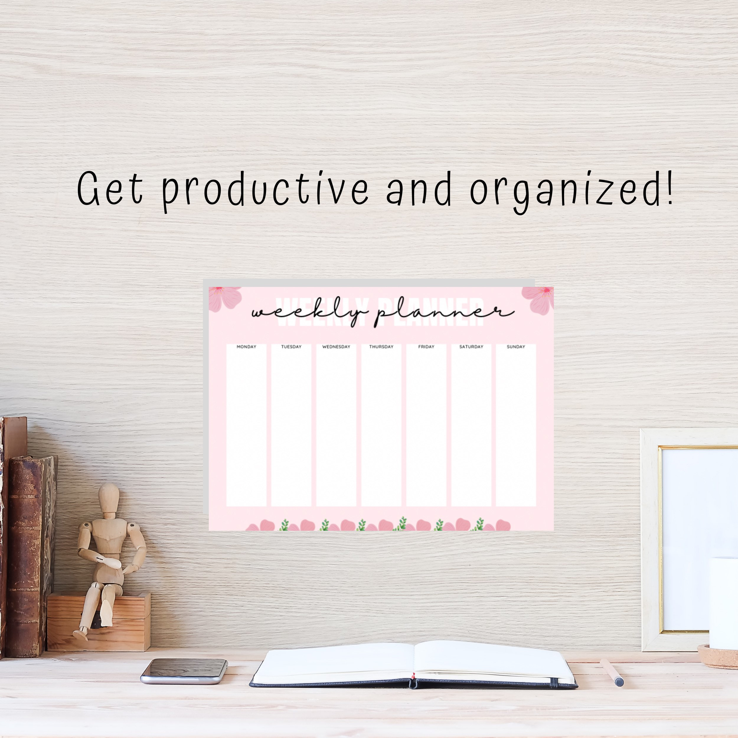 weekly planner printable undated printable weekly planner a4 etsy