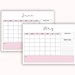 Monthly Calendar , Pink Monthly Calendar, Monthly Planner Printable, Monthly Calendar 2022 ...