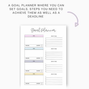 2024 goals, Printable vision board, 2024 dream life plans, life reset planner,self discovery plan, manifesting kit, manifesting board PDF image 5