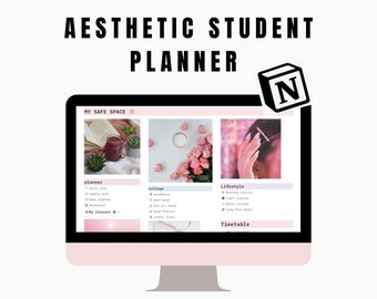 Notion template, notion, notion student planner, digital planner, study planner, student planner, notion planner, digital student planner