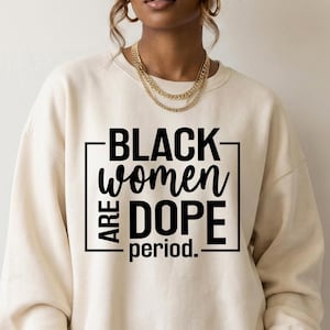 Las mujeres negras son geniales SVG, Reina de la Melanina, Afroamericana (Descarga digital)