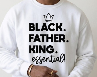 Padre Rey Negro PNG y SVG: Diseño de cita de hombre afroamericano (descarga digital)