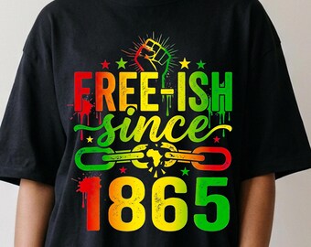 Juneteenth PNG, Free-ish Since 1865 Clipart, Black History Design (Digital Download)