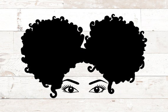 Download Black Woman Svg Afro Woman Svg Black Girl Svg Afro Puffs Etsy