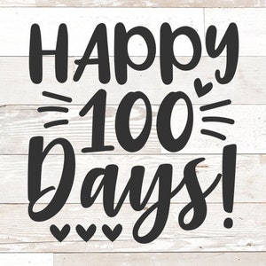 Scuola svg, felice 100 giorni svg, scuola taglio file, 100 giorni di scuola svg, clipart scuola, 100esimo giorno di scuola svg