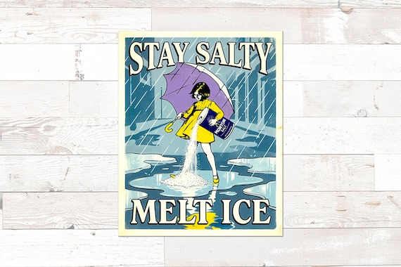ICE Sign Printable: Stay Salty Melt ICE Anti-ICE Digital Download Protest Poster (3 Sizes)