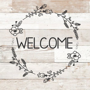 welcome sign svg, vinyl wall decal svg, welcome svg file, welcome svg, welcome cut file, svg files for cricut, silhouette files