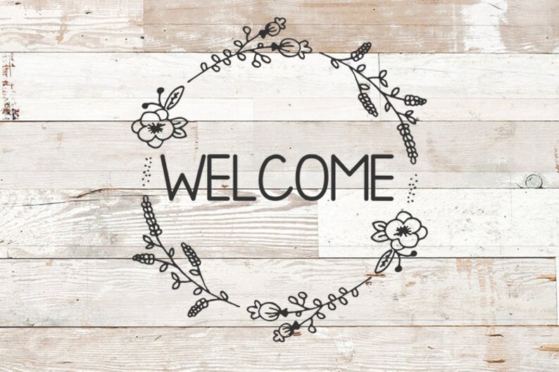 Download Welcome Sign Svg Vinyl Wall Decal Svg Welcome Svg File Etsy