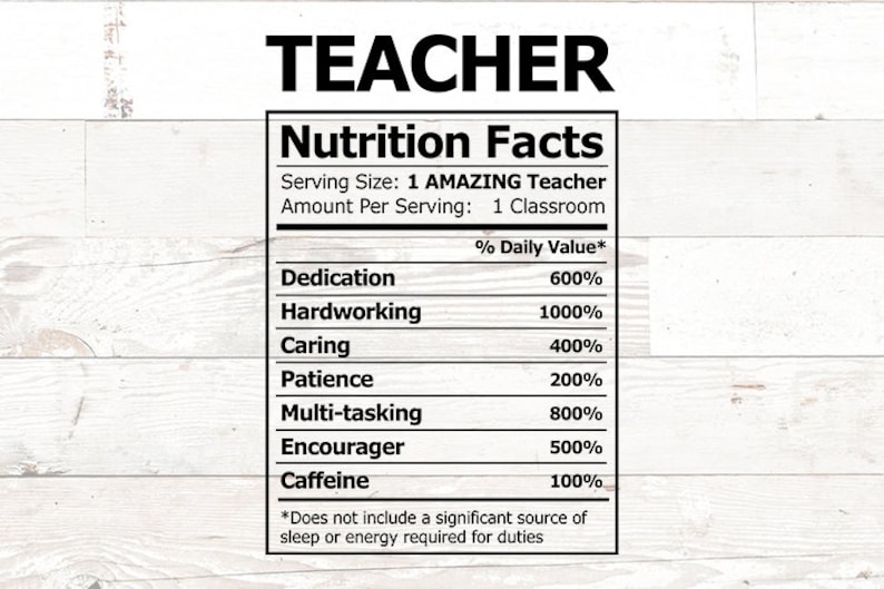 Download Teacher svg teacher nutrition facts svg funny teacher svg ...