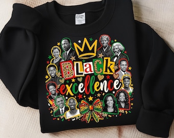 Juneteenth Black Excellence PNG: Black History Juneteenth Design for Shirts (Digital Download)