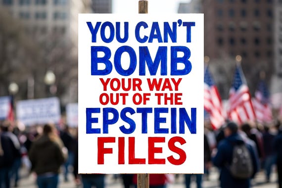 Anti War Epstein Files No Kings Protest Signs: Anti Trump Sign High Visibility PRINTABLE Digital Download