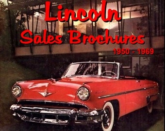Lincoln Sales Brochures 1950 - 1969