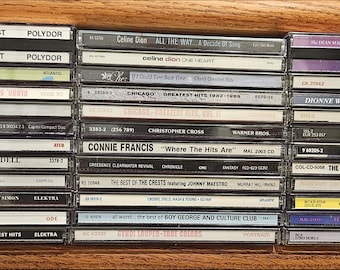 Vintage Music CDs Mostly Greatest Hits 1950s-1980s 2.25 each