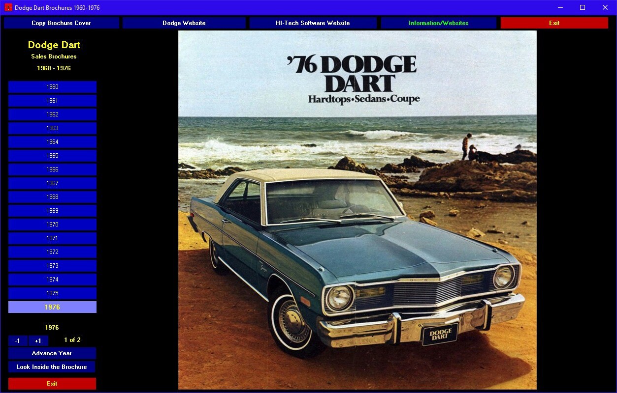 Dodge Dart Sales Brochures 1960 1976 Etsy