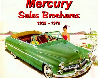 Lincoln Mercury Sales Brochures 1939 - 19701