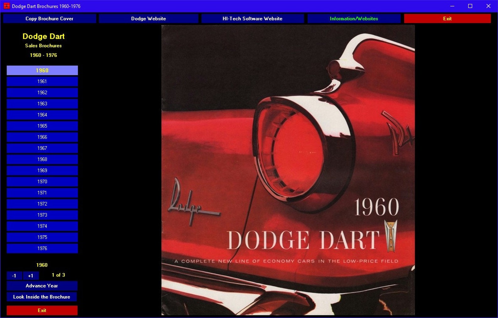 Dodge Dart Sales Brochures 1960 1976 Etsy