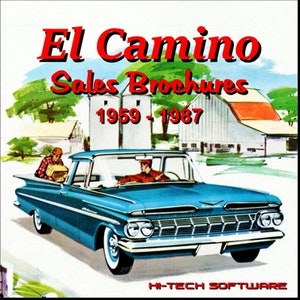 El Camino Sales Brochures 1959 - 1987