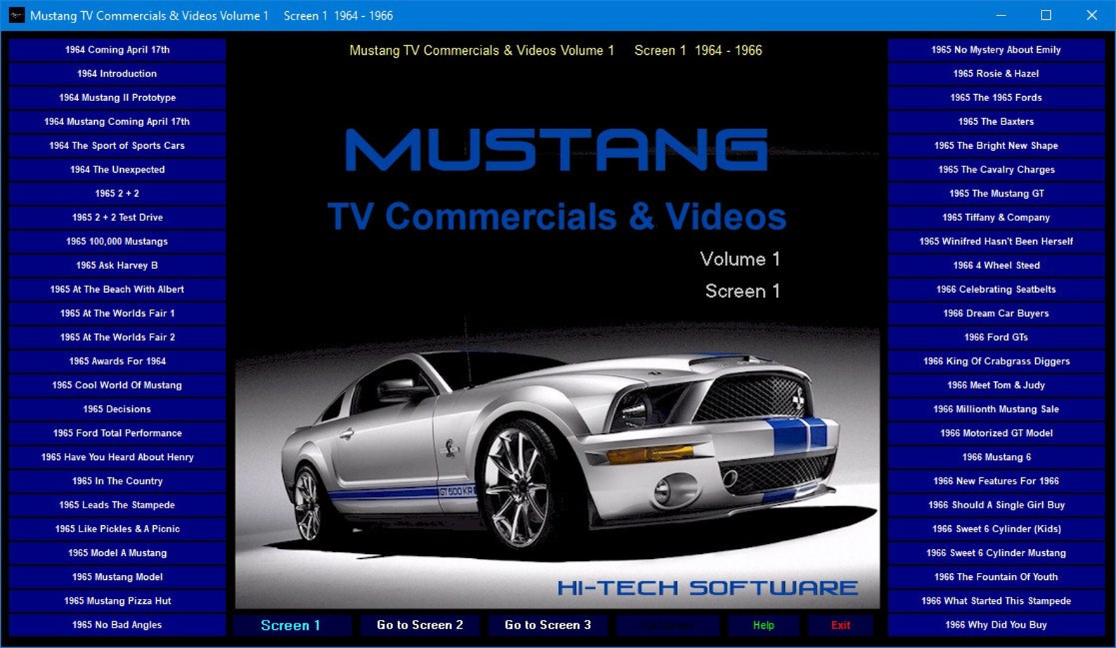 Mustang TV Commercials Volume 1 Etsy UK