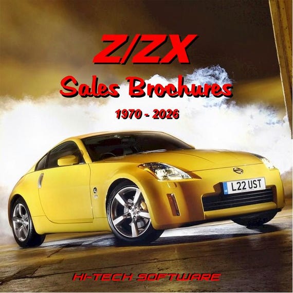 Datsun/nissan Z/zx Sales Brochures 1970-2026 - Etsy Canada