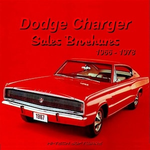 Dodge Charger Sales Brochures 1966 - 1978