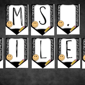 Custom Composition Notebook Name Banner