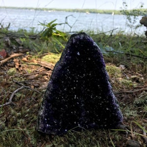 Flash Sale!!* GORGEOUS Amethyst Druze Natural Geode Crystal Cluster w/ Cut Base ~ VERY LARGE Size Specimen (1.3 - 1.7 lbs) Best Seller