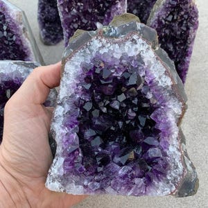 Flash Sale!!** STUNNING EXTRA EXTRA Large Amethyst Natural Geode Druze Crystal Cluster w/ Cut Base Specimen ~ 3 Lbs Best Seller Free S&H