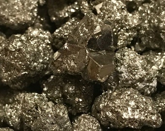 Flash Sale!!** 1) POUND NATURAL SMALL pyrite crystal clusters Free S&H