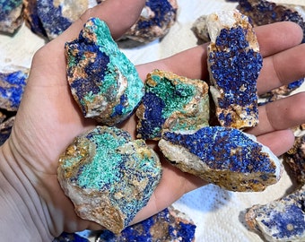 Flash Sale!!** BEAUTIFUL Azurite Malachite Rough (1/2 Lot) - Very Nice High End Free S&H