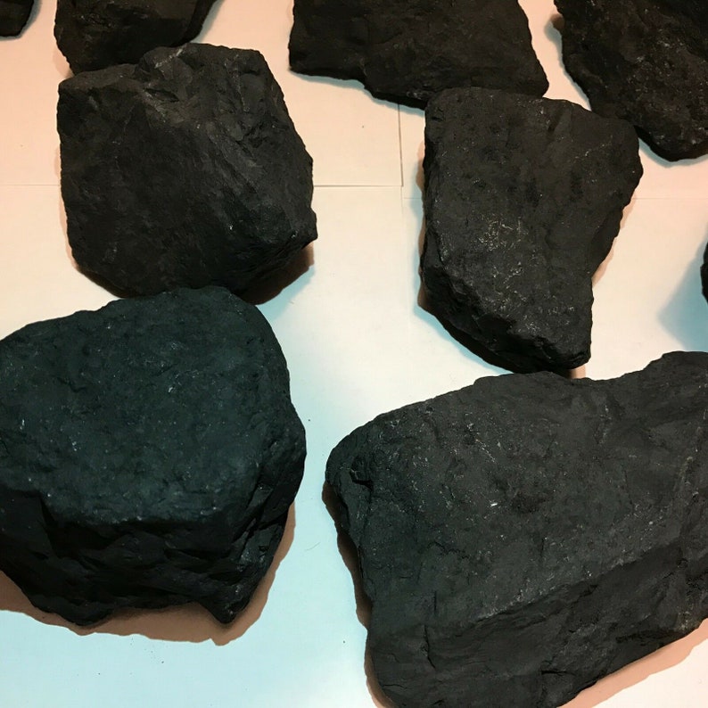 Rough SHUNGITE Specimen 2 Billion Years Old Ancient Healing Stone 1 Stone