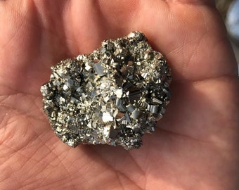 Flash Sale!!** 1) Large Natural Rhombic ~3-6 oz Pyrite Crystal Cluster Specimen Very Nice High End Free S&H