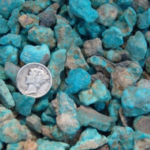 Flash Sale!!** Kingman Arizona Turquoise Small Nuggets Rough (1/2) Pound Very Nice Free S&H