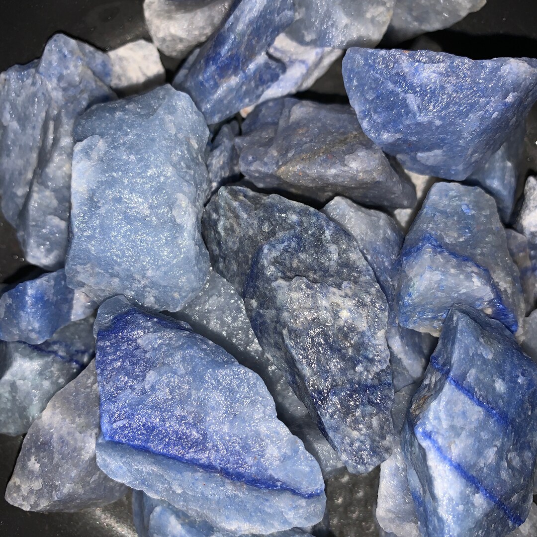 Winter Sale!!** PREMIUM BLUE QUARTZ Rough: You Choose the Weight (high ...