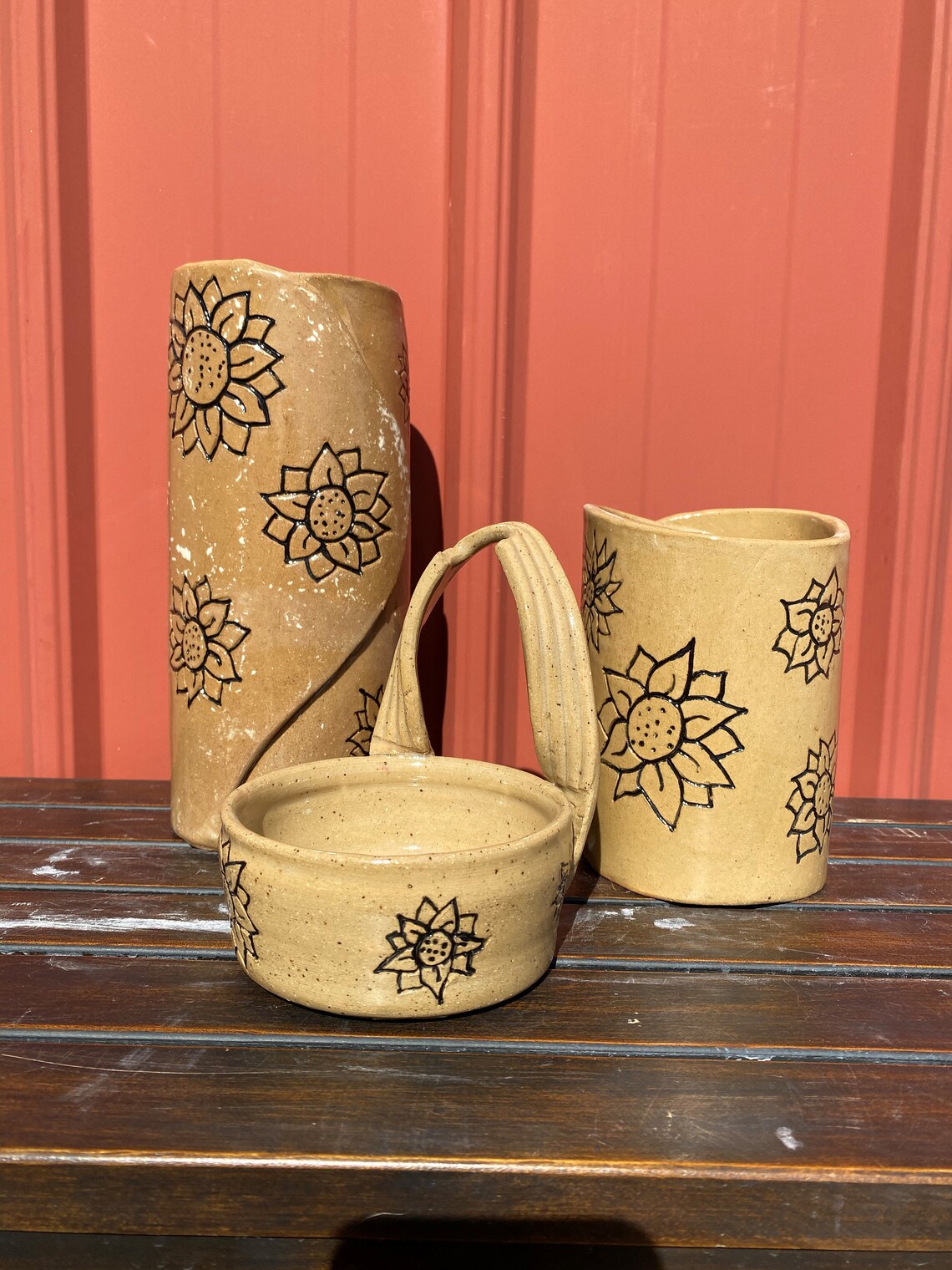 Kitchen ceramic set Spoon holder Spoon Rest Vase Etsy