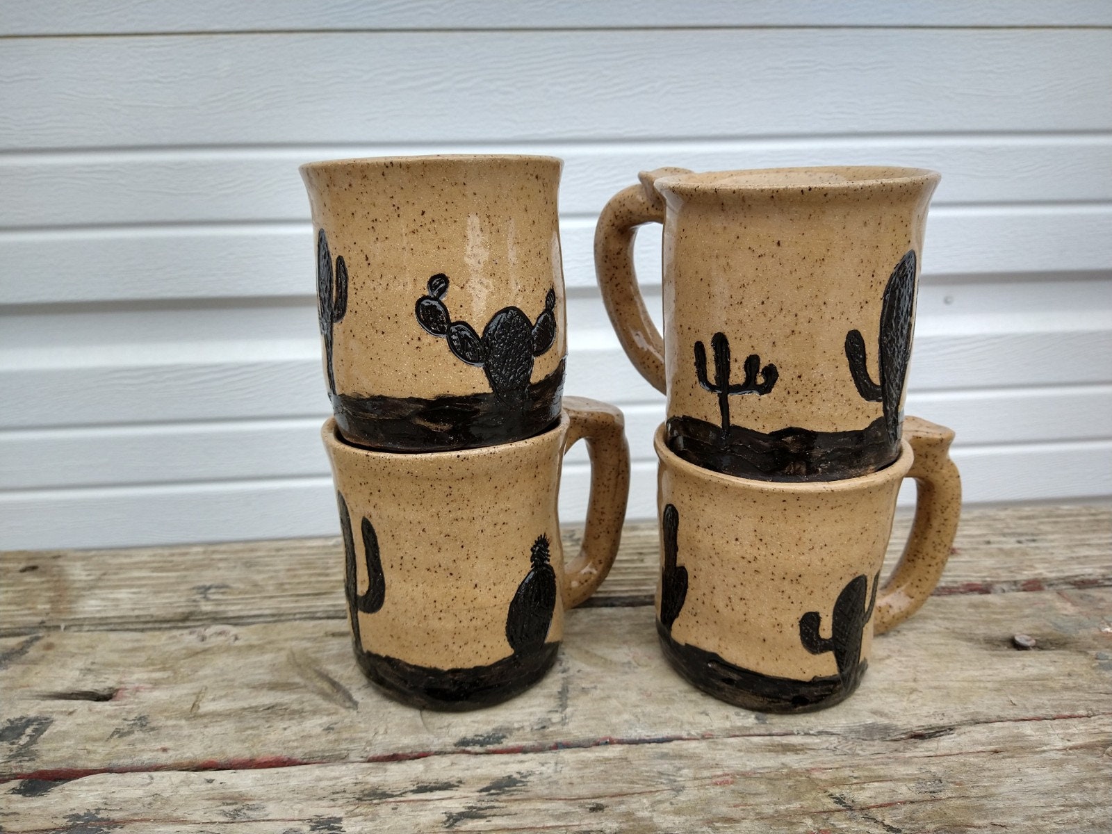 Cactus mugs Cacti mug Etsy