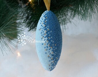 Stardust - Beaded crochet Christmas ornament - DIGITAL PATTERN - #030