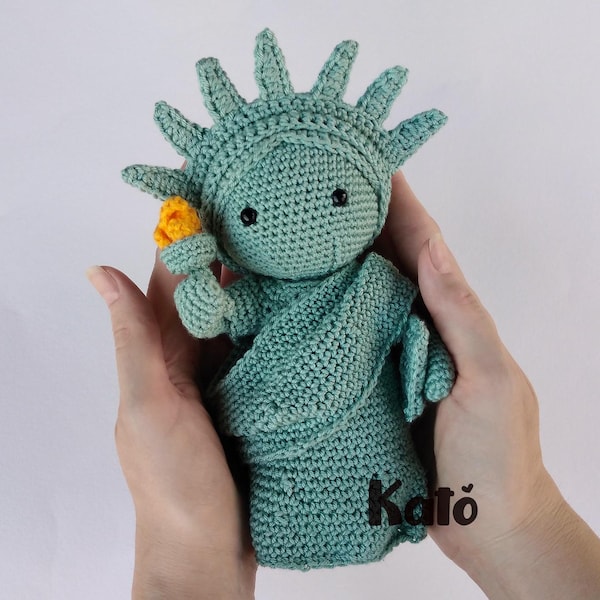 Lady Liberty crochet toy pattern