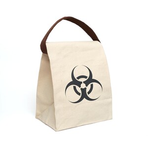 Bolsa de lona para el almuerzo inspirada en Hazard: bolsa ecológica con cierre enrollable para la escuela, el trabajo y picnics.